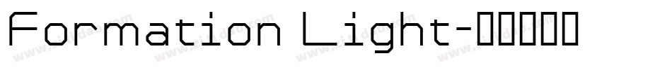 Formation Light字体转换